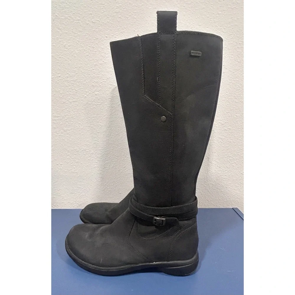 Merrell Womens size 8 Tetra Strap Leather Waterproof Boots Cabincore Outdoors